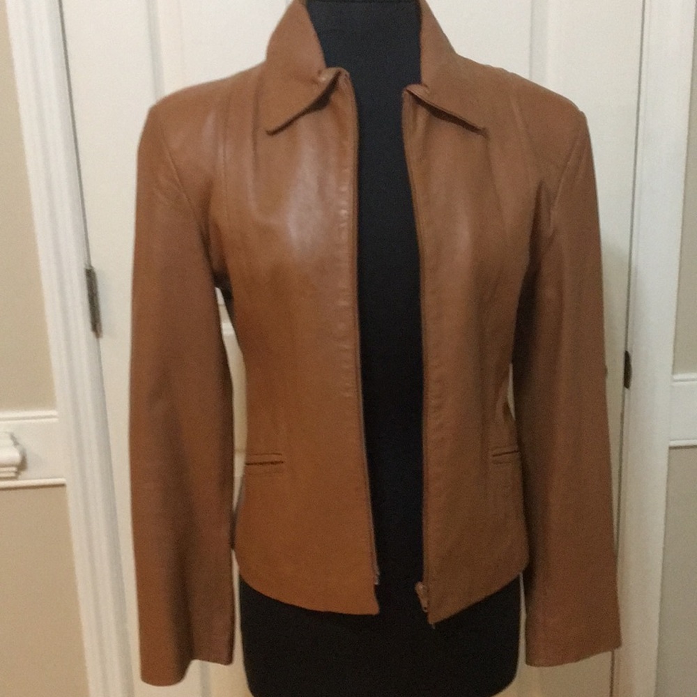 Ladies Short Leather Jacket